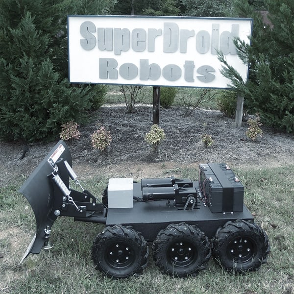 Remote Controlled Snow Plow Robot Superdroid Robots