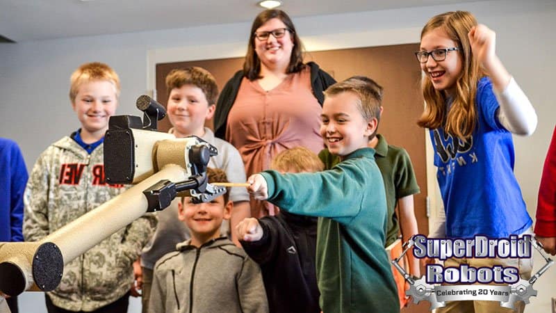 SuperDroid Robot Demonstrations for STEAM classes